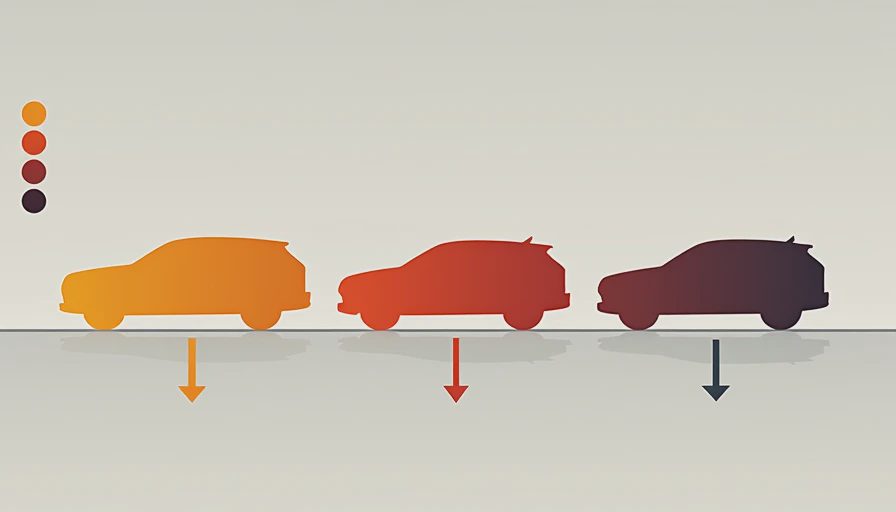 SUVs requiring closer safety scrutiny under 2026 IIHS standards — DriveByNumbers Three SUV silhouettes with color-coded amber and red outlines indicating varying levels of safety concern under updated 2026 IIHS crash test standards