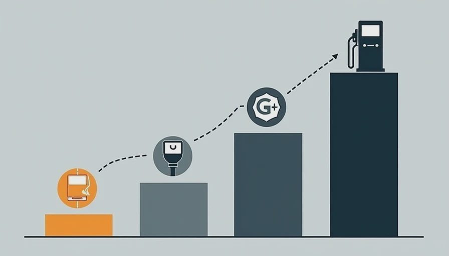 Key factors driving the fastest SUV depreciation — DriveByNumbers Four vertical bars with icons representing SUV depreciation risk factors including luxury branding electric vehicle technology discontinued models and high fuel consumption with decreasing trend line showing value loss over time for family buyers