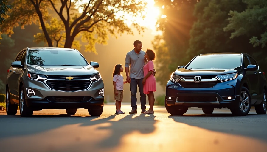 Visual context for chevy equinox vs honda crv